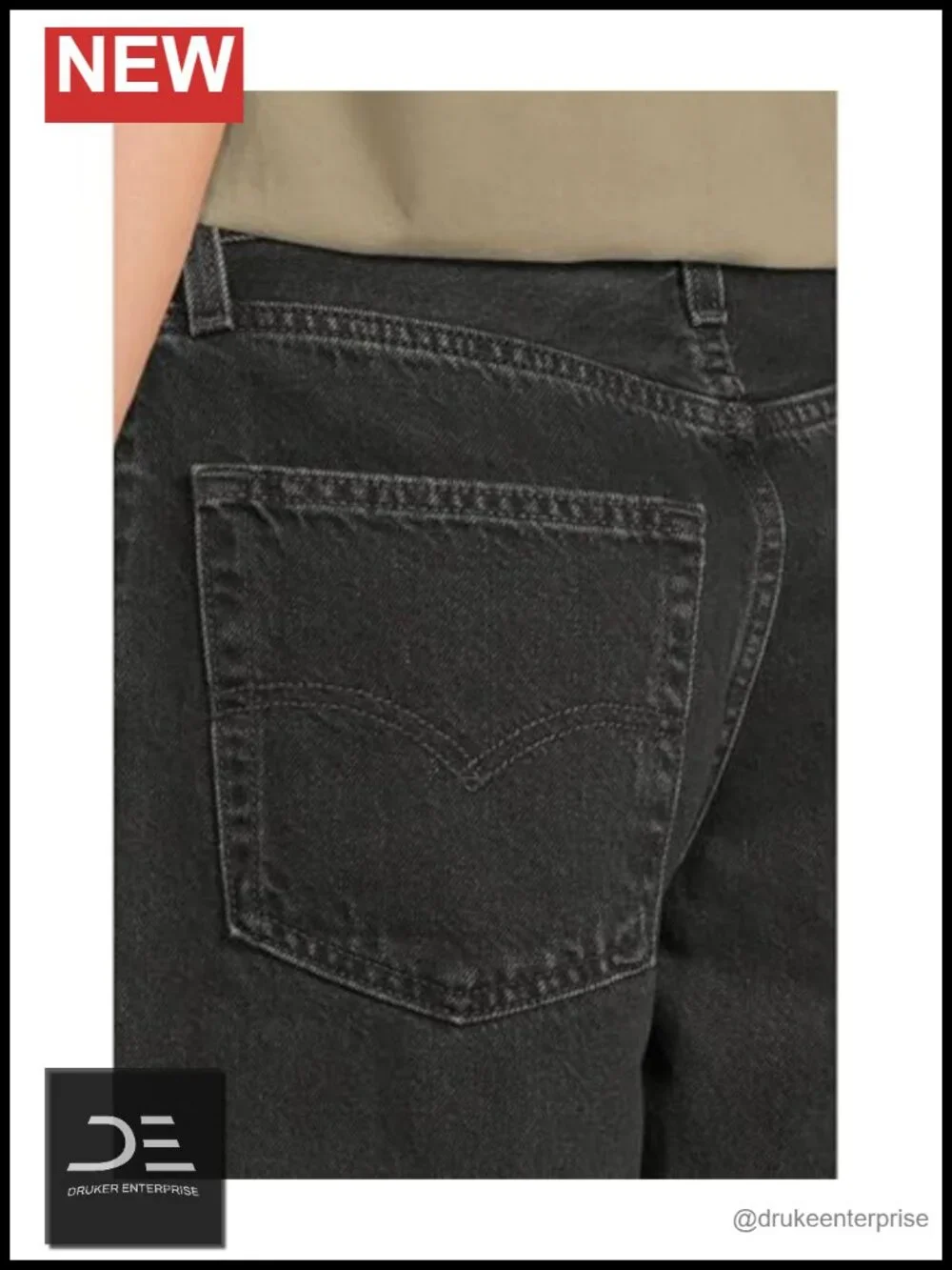 Baggy Denim Jean Shorts Mid-Rise 5-Pocket